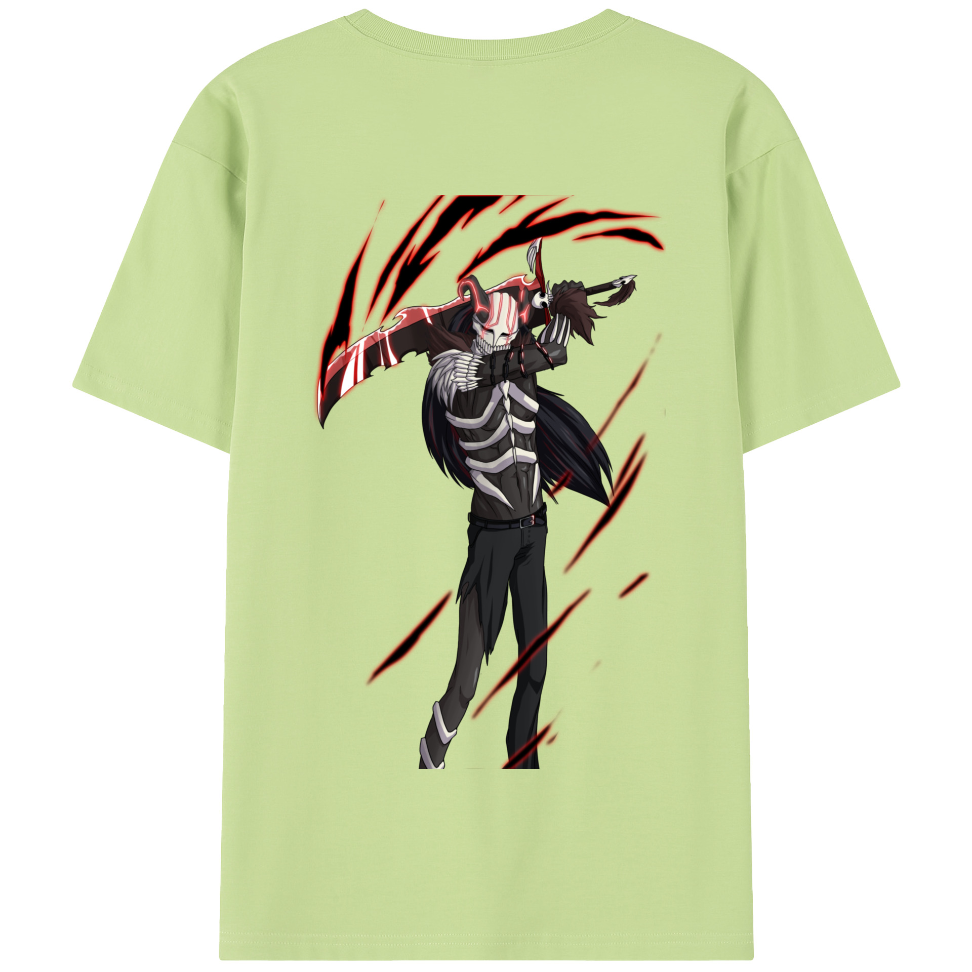 （画像用） ブリーチ 黒崎一護（くろさき いちご）BLEACH Kurosaki Ichigo 綿100％半袖Tシャツ（背面プリント）